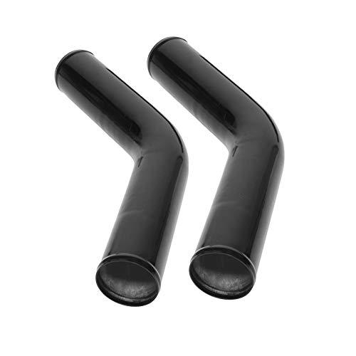 MOOSUN 8PCS Universal Aluminum 3 Inch Intercooler Piping U-Pipe Black Kit & T-Bolt Clamps & Black Coupler (3 Inch) - Image 4