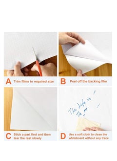 Cool Baby COOLBABY Self Adhesive Whiteboard Sticker Removable Wall Vinyl Peel-Off Sticker Paper Painting Wallpaper (60x200cm)  - Image 3