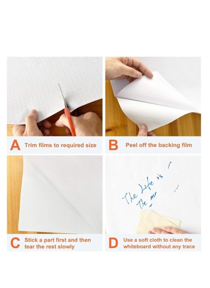 Cool Baby COOLBABY Self Adhesive Whiteboard Sticker Removable Wall Vinyl Peel-Off Sticker Paper Painting Wallpaper (60x200cm)  - Image 3