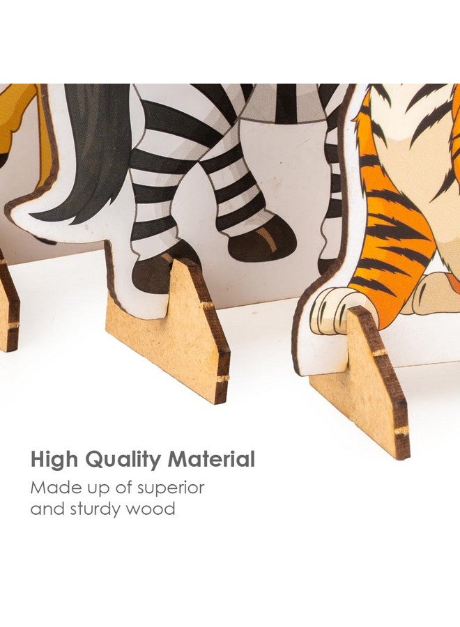 Ratna's Zoology to Create 3D Jungle with Printed Wooden Cutouts Learning & Educational Game for Kids & Toddlers - Image 4