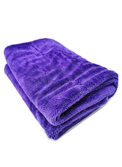MOTRK Microfiber car towels MOTRK Professional Grade Premium Microfiber Towels Mega Car Drying Towel from No Streaks, Scratches, or Water Spots - Large Premium 1400 GSM Microfiber - Double Twist Pile Quick Effortless Dry, Purple  - Image 1