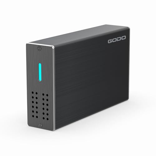 GODO 2.5 inch Dual Bay Hard Drive Enclosure,USB3.0 to 2.5" SATA I/II/III HDDs SSDs RAID External Enclosure,Support UASP Trim & Max 16TB,RAID 0/1/JBOD/PM Mode,Aluminum,Black - Image 1