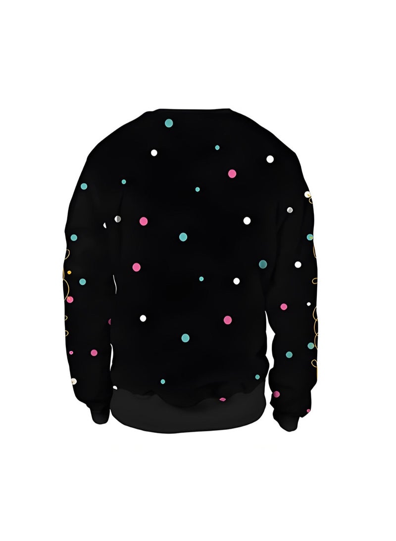 إسكدنيا جنس واحد عيد الميلاد القفز سترة مطبوعة سترة سترة الخريف الشتاء قمم الملابس - Image 2