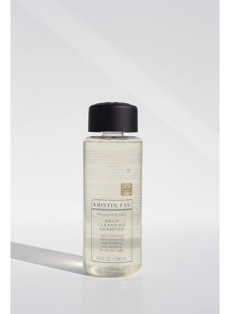 Kristin Ess Kristin Ess Hair Fragrance Free Shampoo and Conditioner Set | Sulfate Free and Color Safe Shampoo and Conditioner | Hydrating + Moisturizing | Vegan | Cruelty Free - 10 oz - Image 2