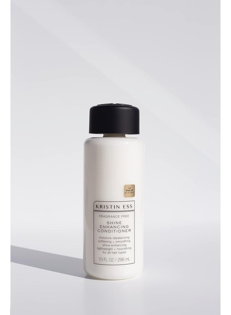 Kristin Ess Kristin Ess Hair Fragrance Free Shampoo and Conditioner Set | Sulfate Free and Color Safe Shampoo and Conditioner | Hydrating + Moisturizing | Vegan | Cruelty Free - 10 oz - Image 1
