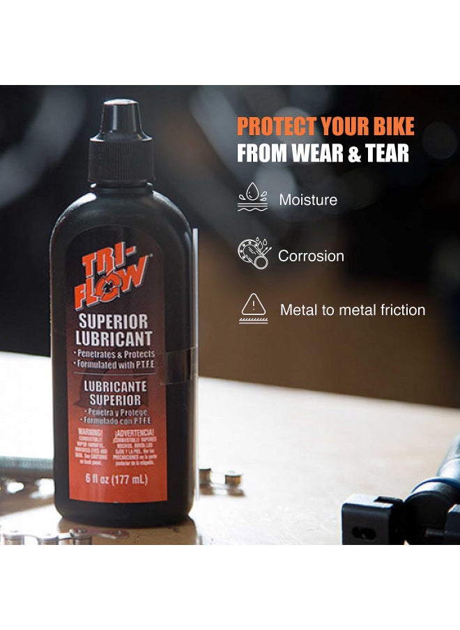 Tri-Flow TF0021060 Superior Lubricant Drip Bottle- 6 oz