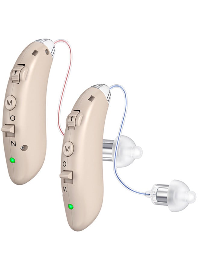 Chixing Medical Hearing Aids Rechargeable for Hearing Loss, Portable and Nearly Invisible (Beige) - Image 1