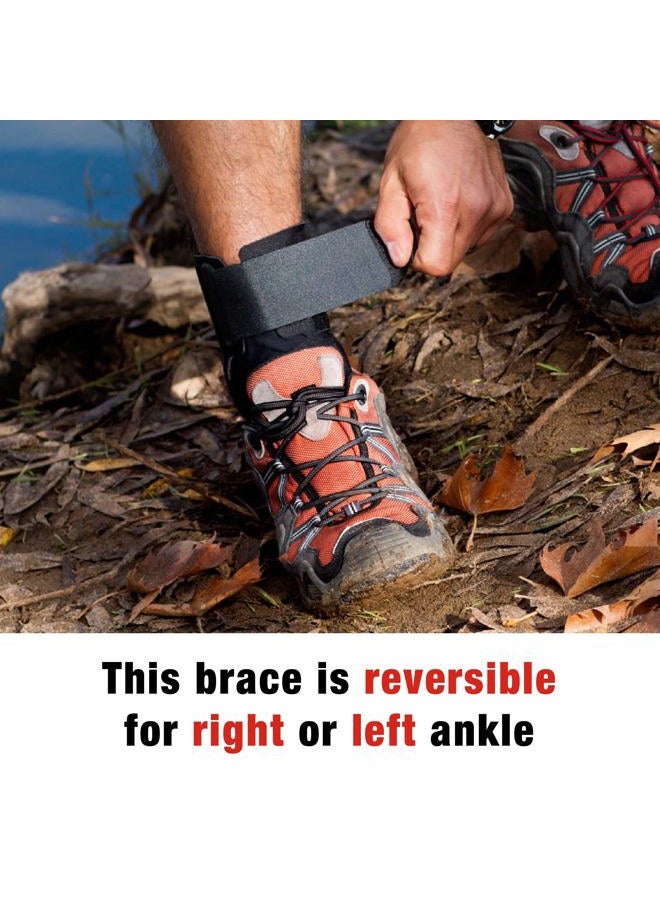 ACE Deluxe Ankle Stabilizer, Adjustable, Black, 1/Pack - Image 5