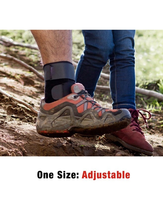 ACE Deluxe Ankle Stabilizer, Adjustable, Black, 1/Pack - Image 4