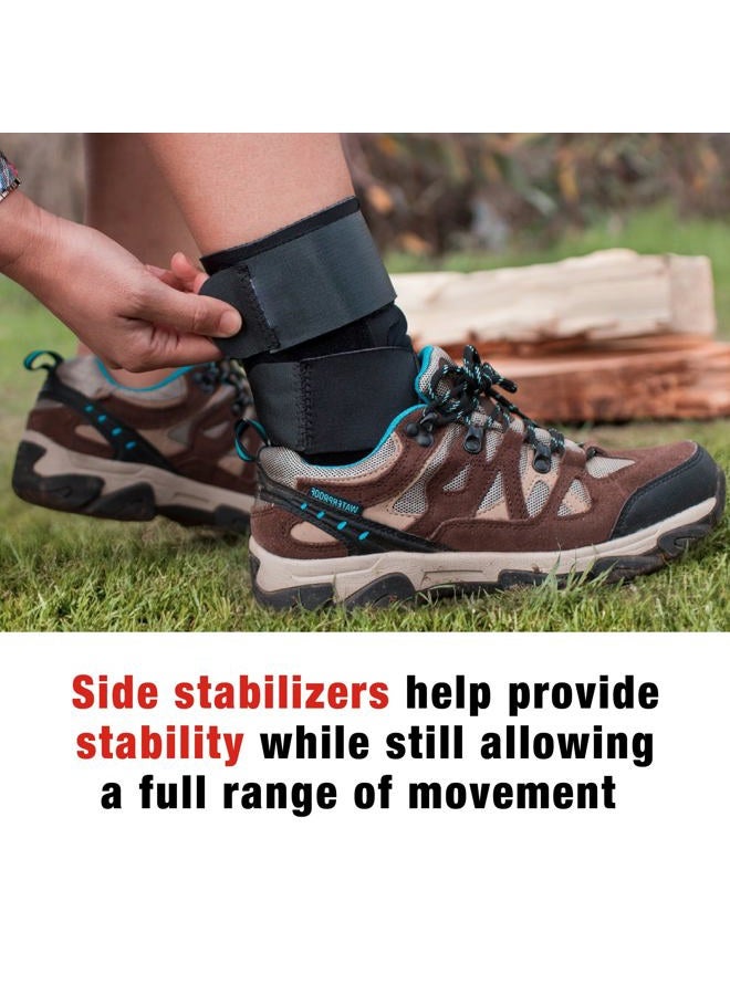 ACE Deluxe Ankle Stabilizer, Adjustable, Black, 1/Pack - Image 3