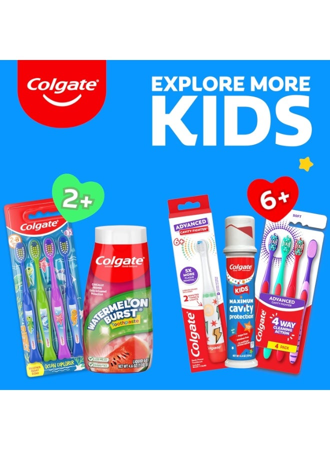 كولجيت معجون أسنان وغسول فم كولجيت جل سائل ٢ في ١ للأطفال بنكهة البطيخ ١٠٠ مل - Image 2