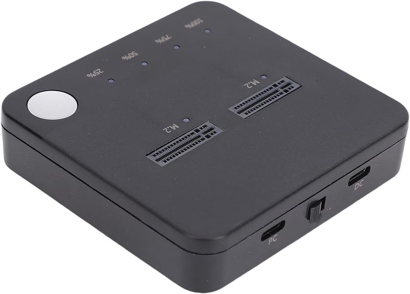 M.2 NVMeSATA SSD Duplicator Cloner Dock Station, 20Gbps Offline Cloning, Dual Bay Enclosure for PCIe Supports 2230/2242/2260/2280/22110, Powered, Portable with - Image 5