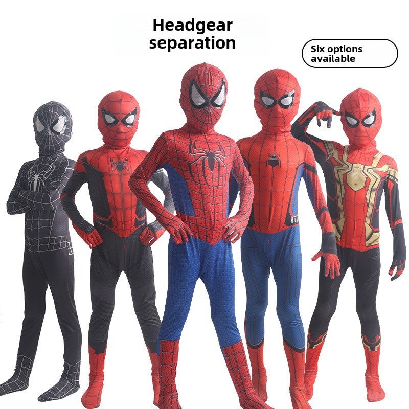 Adult Kid Spiderman Cosplay Costume Halloween Hero expedition  - Image 2