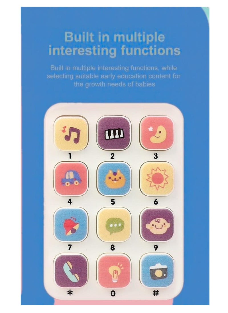 Generic Baby Phone Toy for Baby with Early Education & Music, Learning Educational guitar TOYS Kids Phone, Sensory Toys for Toddlers Kids Boys and Girls Gifts (Blue guitar Phone)  - Image 4