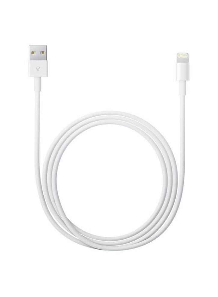 كابل بيانات يو اس بي 8 بين شاحن آي بود لهواتف آيفون 5 / 5S أبيض - Image 2