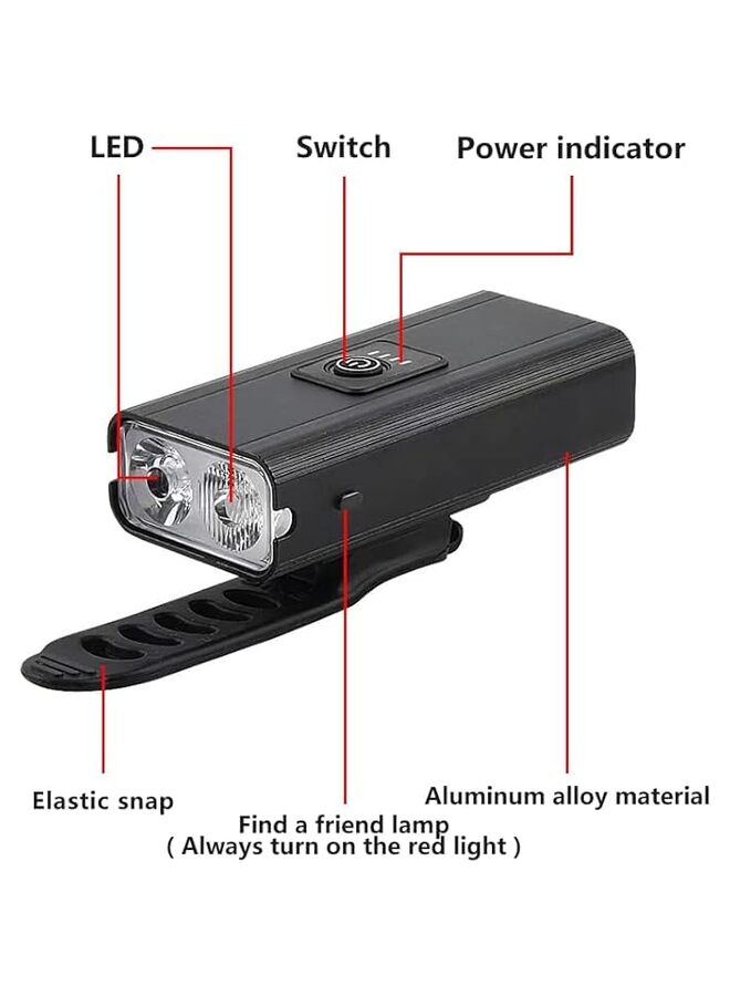 LAMAY USB Rechargeable Bike Lights Set, Bike Headlight 3T6 LED 3000LM,Super Bright Headlight Front Lights and Back Rear LED,3+5 Light Mode Fits All Bicycles, Mountain,Road/A - Image 2