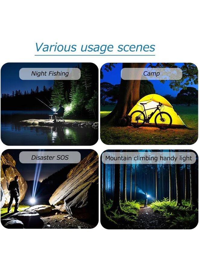 LAMAY USB Rechargeable Bike Lights Set, Bike Headlight 3T6 LED 3000LM,Super Bright Headlight Front Lights and Back Rear LED,3+5 Light Mode Fits All Bicycles, Mountain,Road/A - Image 4