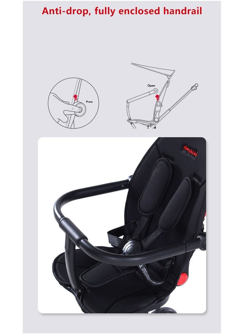 Generic Baby stroller 3-in-1 Folding Baby Stroller With carry basket  - Image 3