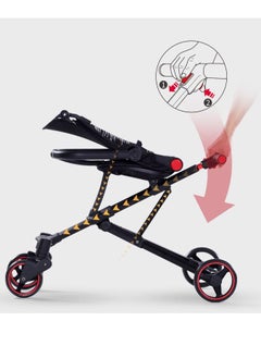 Generic Baby stroller 3-in-1 Folding Baby Stroller With carry basket  - Image 2