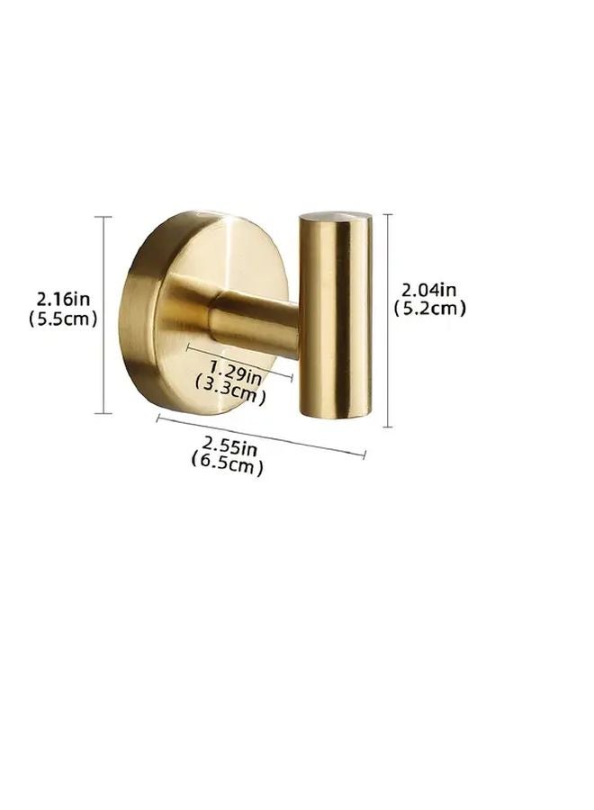 4Pcs Rose Golden 304 Stainless Steel Single Hook For Clothes And Hat - Image 4