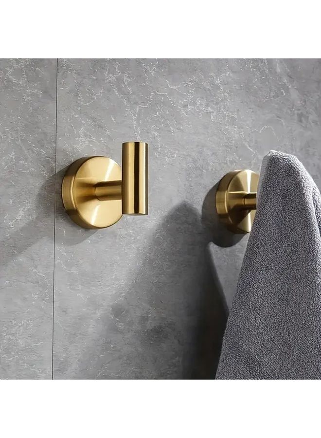 4Pcs Rose Golden 304 Stainless Steel Single Hook For Clothes And Hat - Image 3