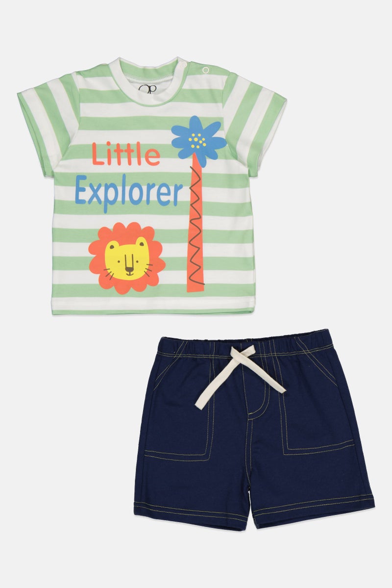 Ocean Pacific Toddlers Boy 2 Pieces Top And Shorts Set, Multicolor - Image 1