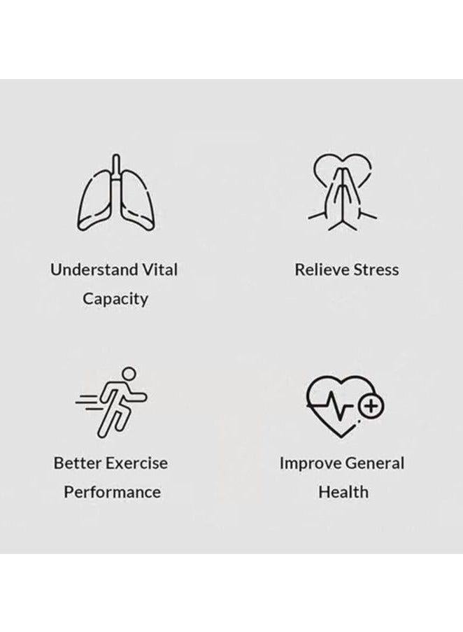 general Spirometer, Breathing Trainer, Spirometer Spirometer, Breathing Trainer Analyzer, Portable Electronic Breathing Trainer Tester - Image 4