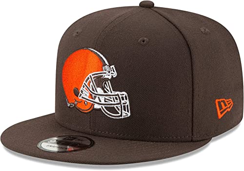 New Era NFL 9FIFTY Adjustable Snapback Hat Cap One Size Fits All (Cleveland Browns Brown) - Image 1