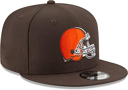 New Era NFL 9FIFTY Adjustable Snapback Hat Cap One Size Fits All (Cleveland Browns Brown) - Image 3