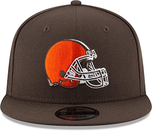 New Era NFL 9FIFTY Adjustable Snapback Hat Cap One Size Fits All (Cleveland Browns Brown) - Image 2