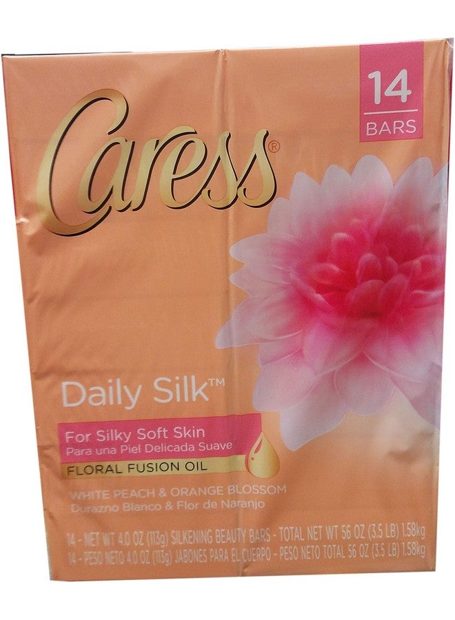 Caress Aress Daily Silk (14Count Bar Soap 4 Oz (Net Wt 56 Oz) () - Image 1