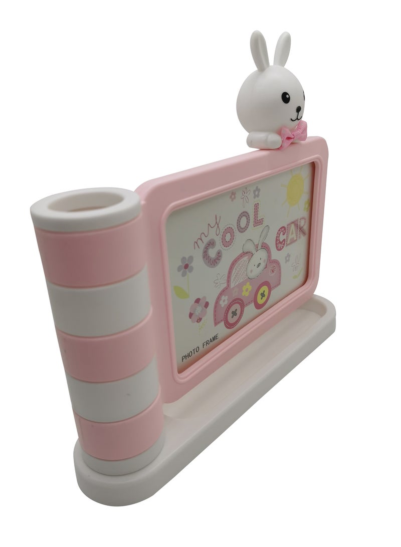 Creative Design Home Office Decor Kid's Photo Frame with Pencil Holder - Image 2