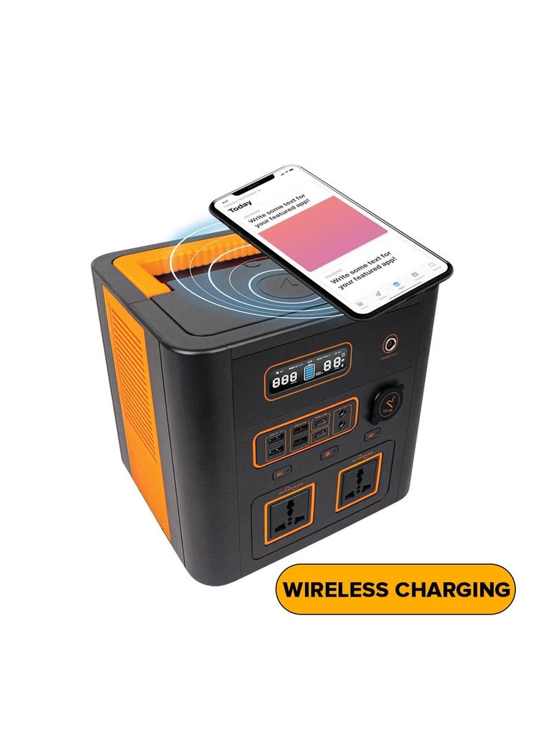 Toby's - Toby's TBS 150A Power Station Wireless Charger 150000mAh Portable Power Station With Inverter And 555W Output Frequency - Image 1