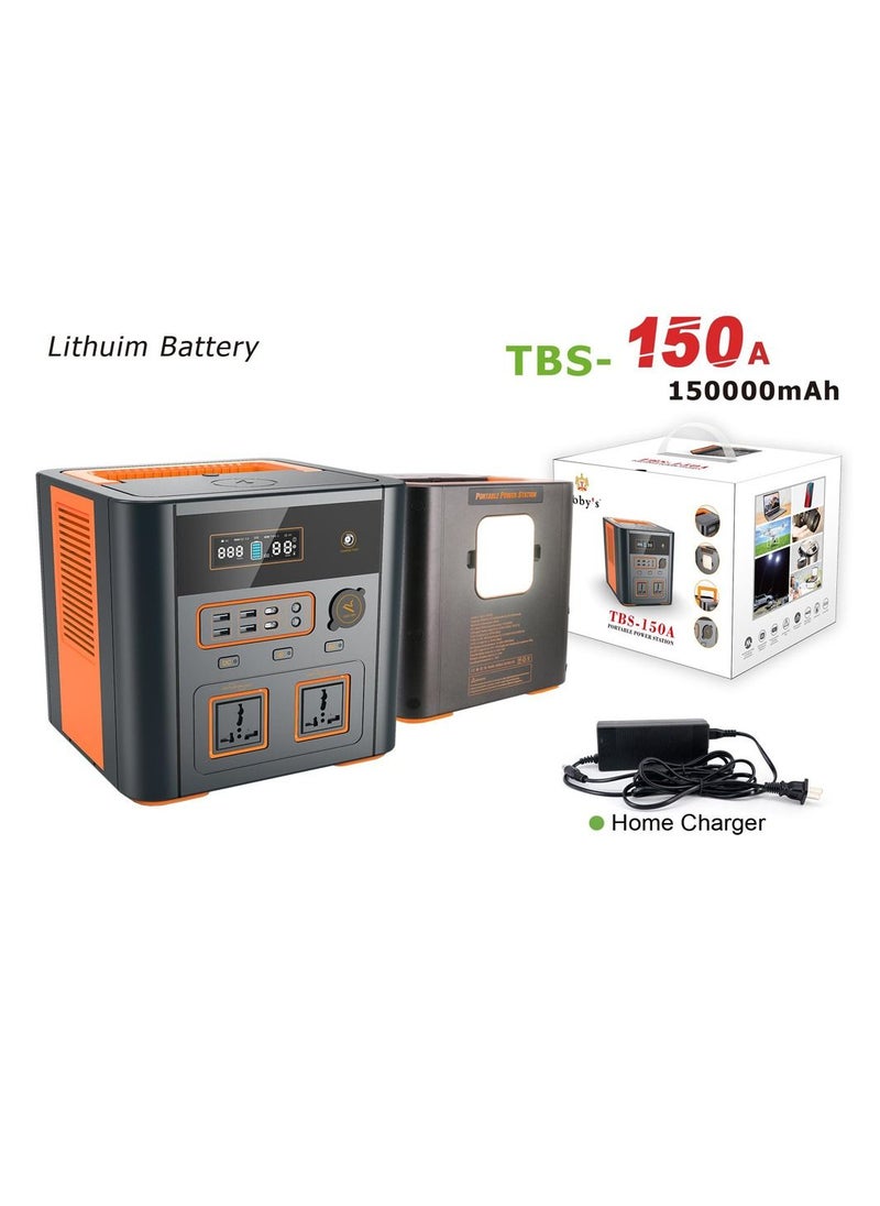Toby's - Toby's TBS 150A Power Station Wireless Charger 150000mAh Portable Power Station With Inverter And 555W Output Frequency - Image 1