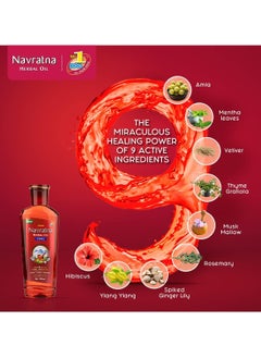 Navratna Herbal Cool Hair Oil (200ml): Cooling Hair Oil for Stress Relief, Nourishment, Rejuvenation & Natural Hair Care with 9 Herbal Ingredients: Herbal Hair Nourishment - pzsku/Z224209292556BE8852F9Z/45/_/1709889987/54fd08c3-ba06-48d2-834d-246b8bb19400