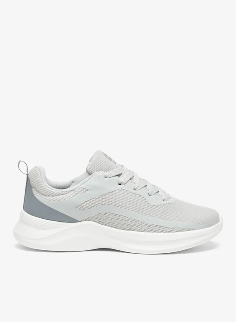 Womens Textured Lace-Up Sports Shoes