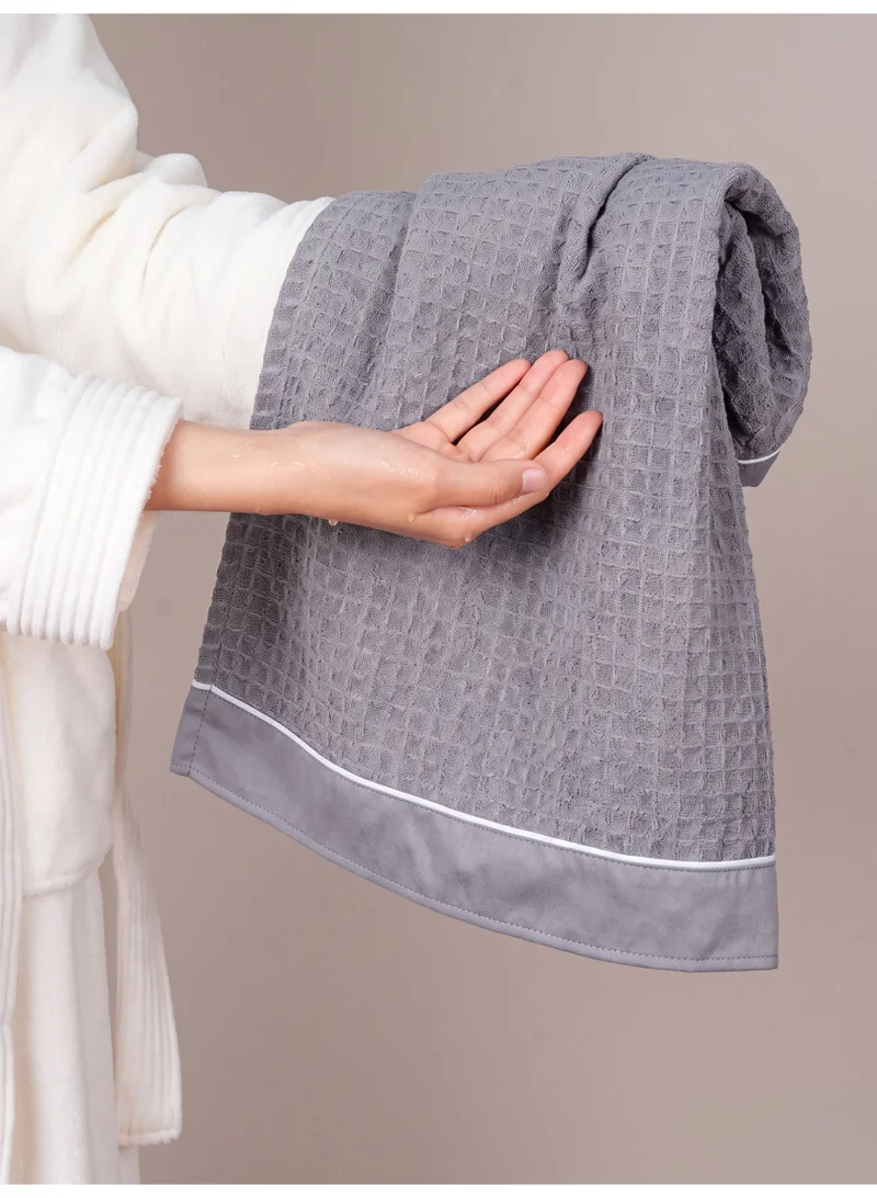 Donetella Hand Towels (Pack of 2, 50x90 cm) – Microfiber 310 GSM Waffle Weave Ultra Soft & Highly Absorbent Quick Dry , Lightweight Solid Hand Towel for Bathroom, Gym, Spa & Travel.