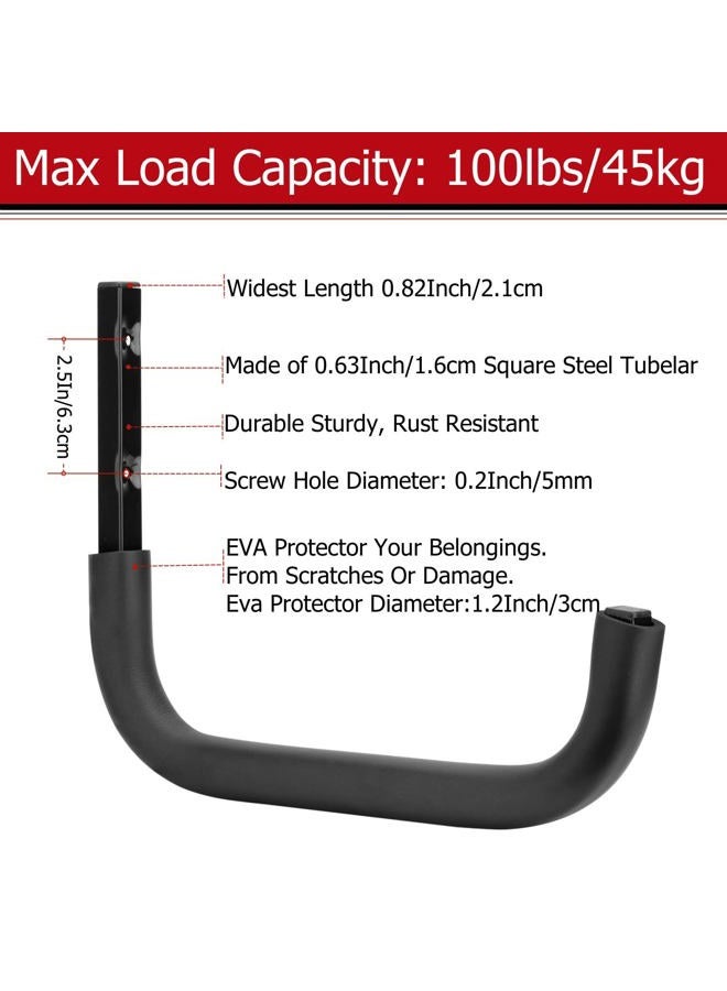 Heavdace Large Garage Storage Hooks, 12.4 Inch Heavy Duty Garage Storage Organizer Wall Mount Hanging Hanger, Each Max Load 100lbs - Image 3