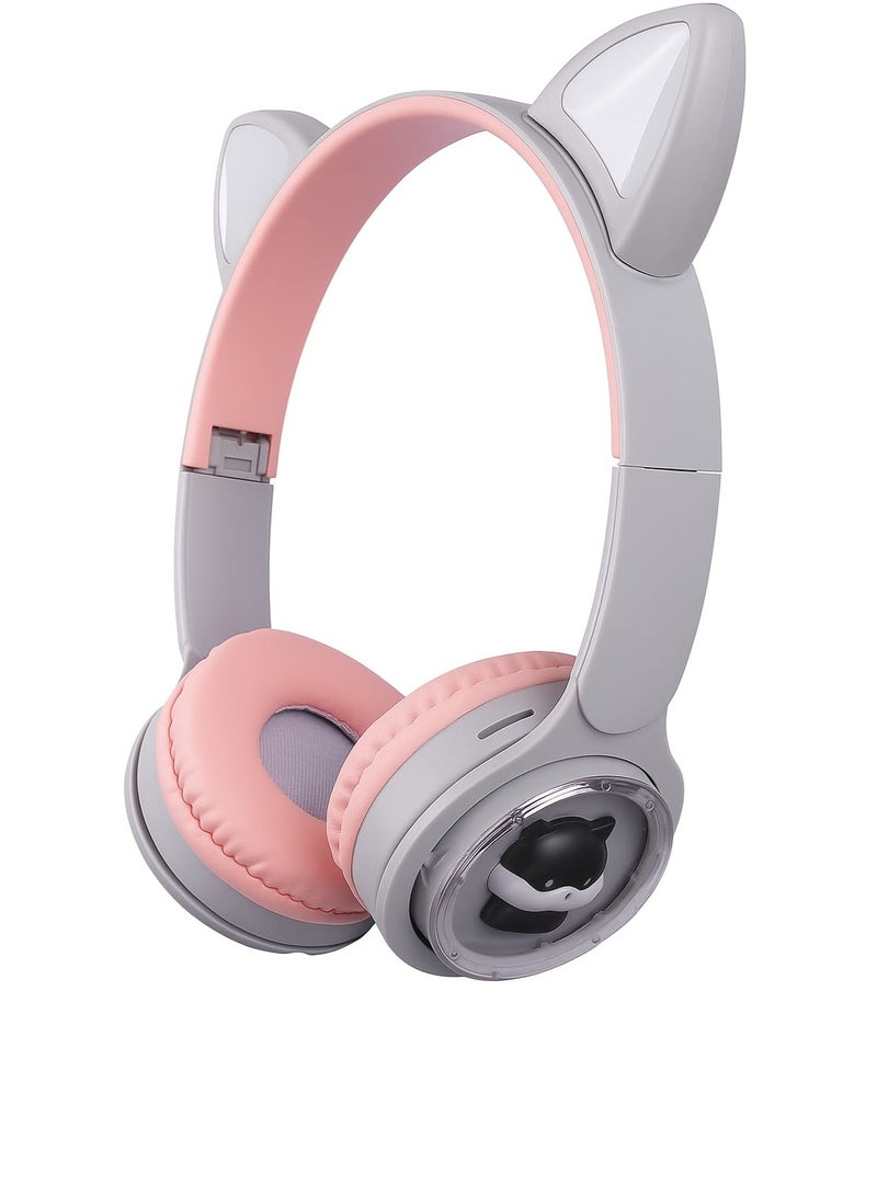 M31 Bluetooth Cat Ear Headphones with LED Light RGB – High Definition Stereo Sound  – Comfortable for Kids & Adults - Image 1