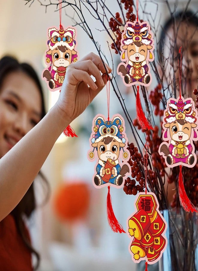 Biswiter Chinese New Year Decorations 2026, Pre-Assembled Horse Lunar New Year Tree Hanging Ornaments with Chinese Knot Pendants, 30Pcs Spring Festival Good Luck Party Decor Supplies for Tree Car Wall - Image 2