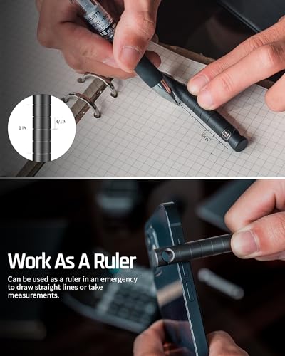 TISUR Keychain Pry Bar, Titanium Mini EDC Prybar Multitool with Bottle Opener, Pocket Small Keychain Tools for Every Day Carry(Black-Mini) - Image 4