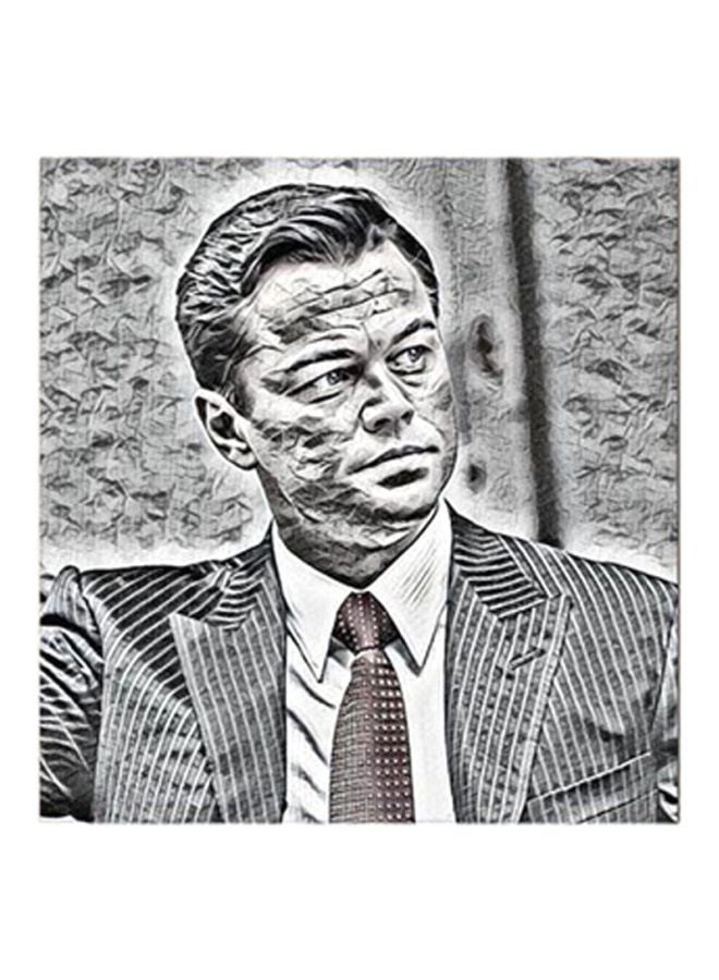 RYN Leonardo Di-Caprio Wall Art Painting Multicolour 30x30centimeter - Image 2