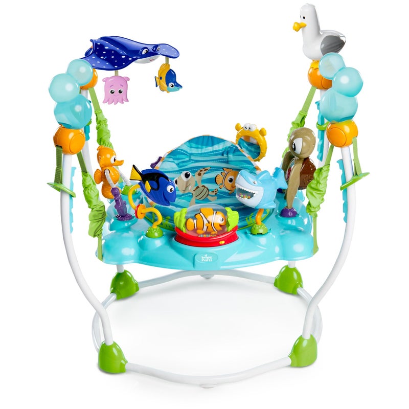 Bright Starts Disney Baby Finding Nemo Sea of Activities Baby Activity Center Jumper with Interactive Toys Lights Songs Sounds 612 Months Blue