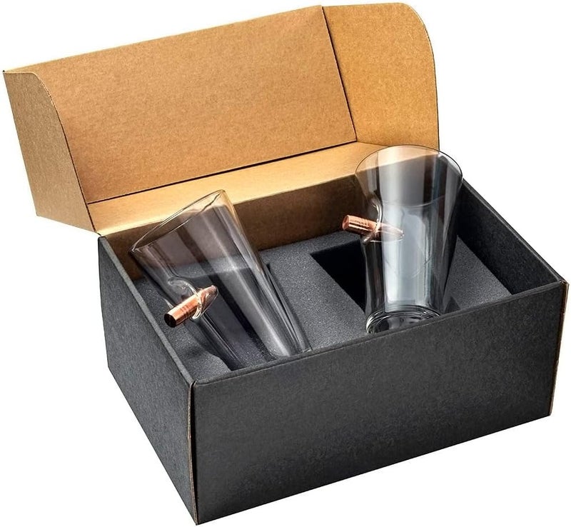 The Original Bullet Beer Glass (Gift Set of 2 Glasses)
