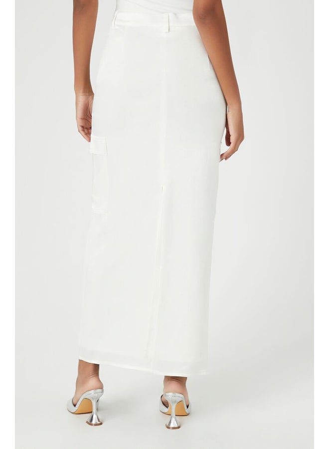 FOREVER 21 Satin Slit Midi Skirt - Image 4