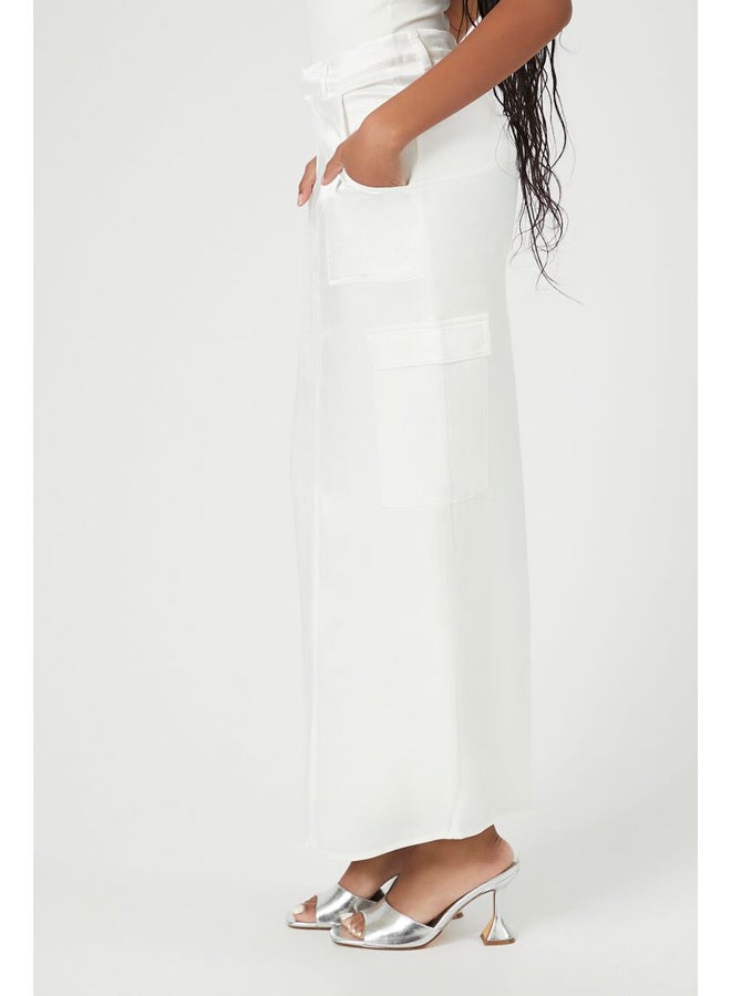 FOREVER 21 Satin Slit Midi Skirt - Image 3