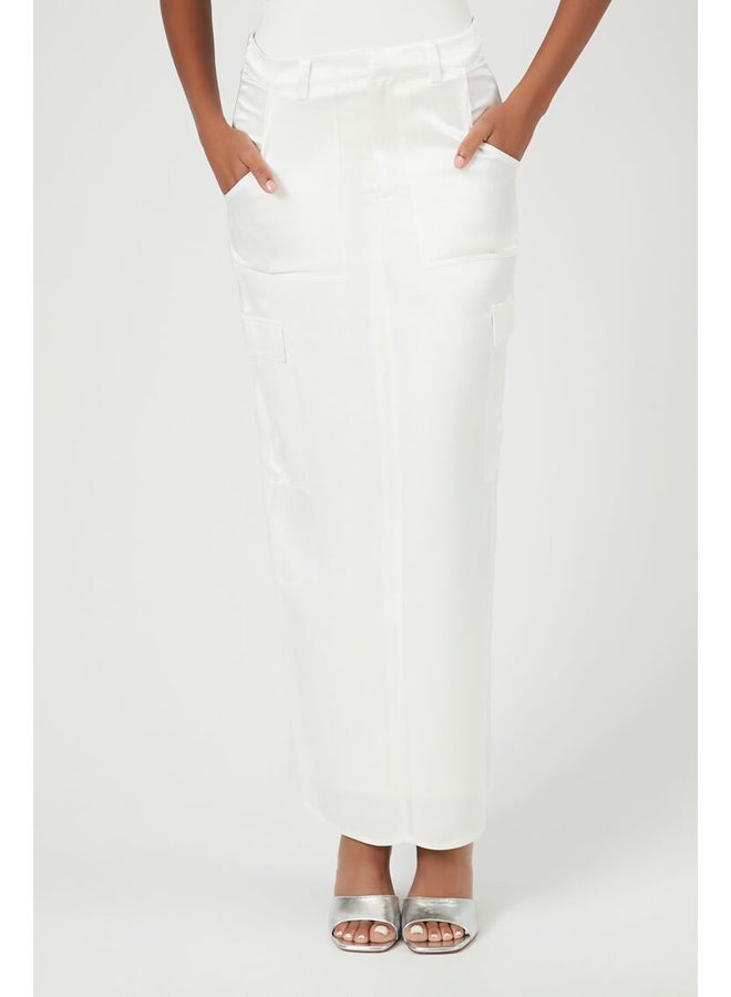 FOREVER 21 Satin Slit Midi Skirt - Image 2
