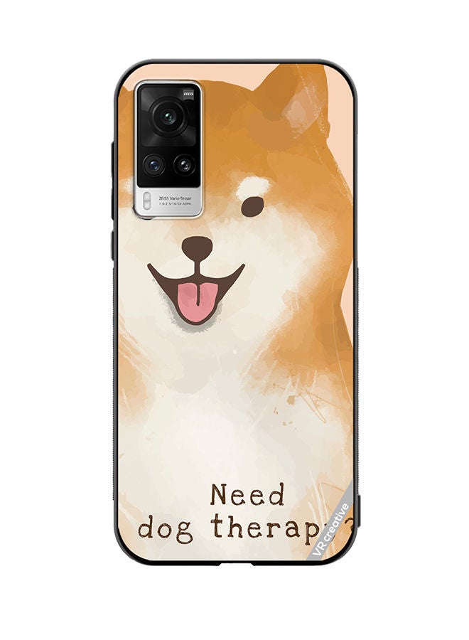 VR CREATIVE Protective Case Cover For Vivo X60 Pro Dog Therapy Design Multicolour - Image 1