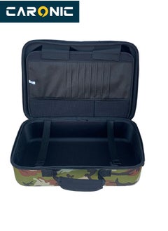 CARONIC Travel Handbag For PS5 Console Shockproof Shoulder Bag Green Army  - Image 5
