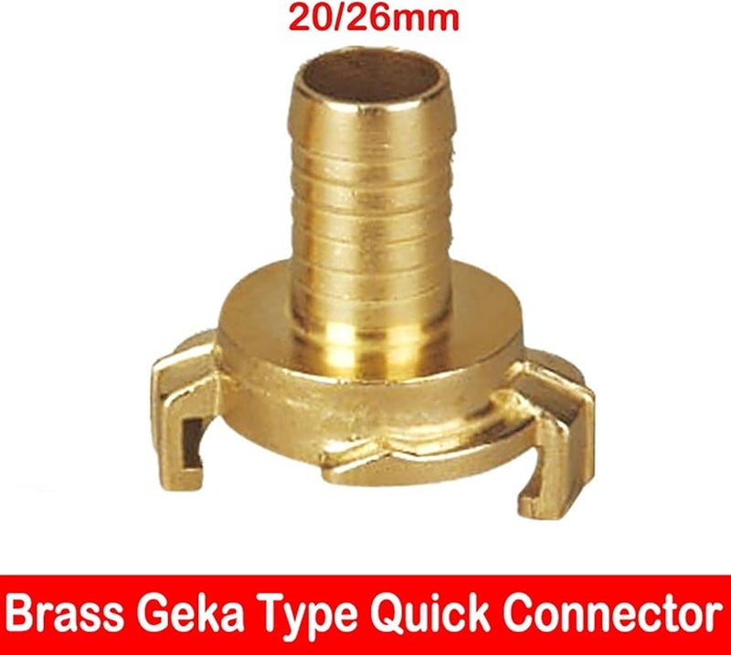 مقبض توصيل سريع من النحاس الأصفر لتجهيزات المياه 1 1 4 بوصة 32 ملم موصل صنبور خرطوم حديقة ذهبي - Image 3